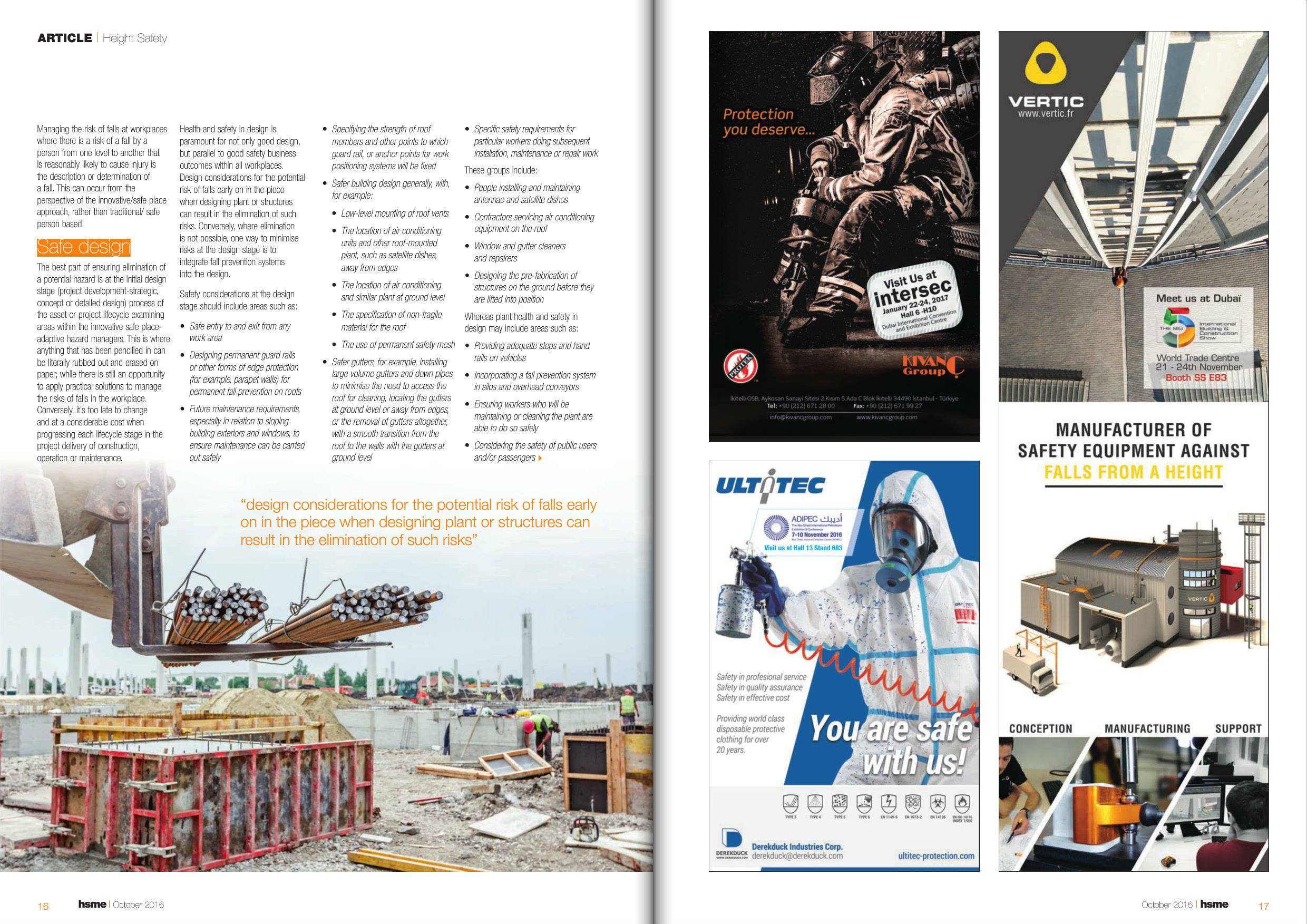 HSME Middle East magazine - VERTIC